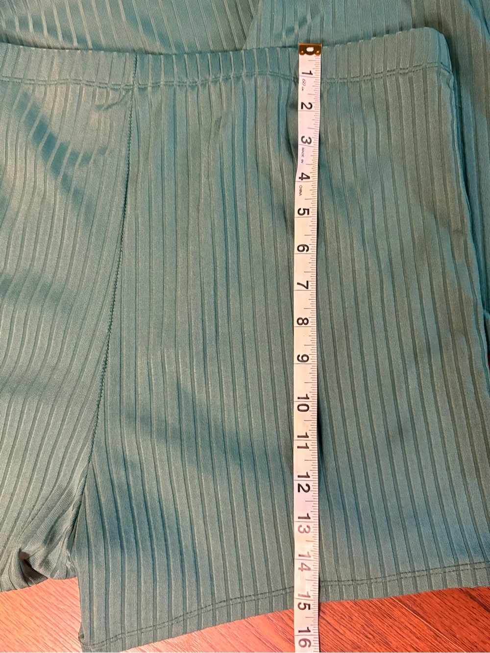 SHEIN Teal Ribbed Tankini Set - Picture 6 of 6